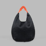 Boho Bag, Hobo Bags, Ruched Fabric Bag in White, Black, Brown