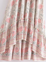 Boho Skirt, Hippie Skirts, Midi Skirt, Wild Rose in Blue, Pink, Smoke