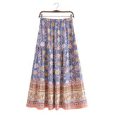 Boho Skirt, Hippie Skirts, Maxi Skirt, Scilla Elise in Pink and Blue