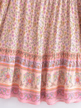 Boho Mini Dress Tunic Dress, Sundress, Caroline Flower