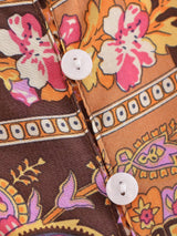 Boho Tops for Women, Boho Top for Women, Boho Blouse, Maryam in Orange, Green and Pink