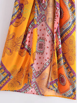 Boho Robe, Kimono Robe, Beach Cover up, Orange Gypsy