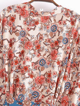 Boho Robe, Kimono Robe,  Beach Cover up, Short Robe, Claire in White, Green, Blue