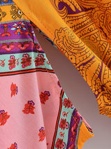 Boho Robe, Kimono Robe, Beach Cover up, Orange Gypsy