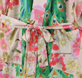 Boho Robe, Kimono Robe, Beach Cover up, Esme Peacock in Pink