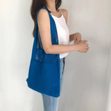 Boho Bag, Tote Bags, Crochet Tote, Knitted Shopper Handbags in Black, Beige, Brown and 10 colors