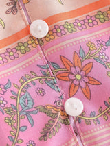 Boho Mini Dress Tunic Dress, Sundress, Caroline Flower