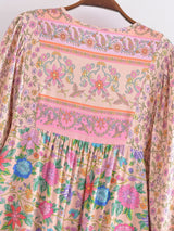 Gown Dress, Boho Maxi Dress, Loose Dress, Elliana Flower