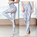 Yoga Legging, Yoga Pants, Boho Legging, Printed Tight, Blue Water