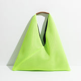 Boho Bag, Hobo Bags, Triangle Fabric Bag in Pink, Blue, Black, Green