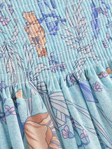 Boho Skirt, Hippie Skirts, Midi Skirt, Wild Rose in Blue, Pink, Smoke