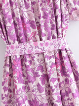 Boho Midi Dress, Sundress, Scilla Elise in Pink and Blue