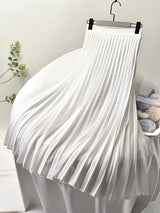 Boho Skirt, Hippie Skirts, Midi Pleated Skirt, Light Tone