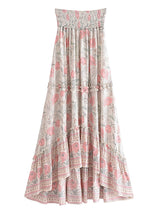 Boho Skirt, Hippie Skirts, Midi Skirt, Wild Rose in Pink Old Rose