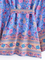 Boho Robe, Kimono Robe,  Beach Cover up, Short Robe, Claire in White, Green, Blue