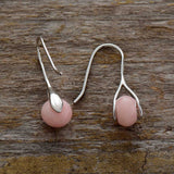 Boho Earrings, Dangle Earrings, Pink Opal and Jaspers - Wild Rose Boho