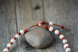 Boho Necklace, Chokers Pearl Knot