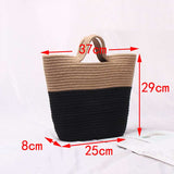Boho Bag, Woven Straw Handbag, Tia Bag - Wild Rose Boho