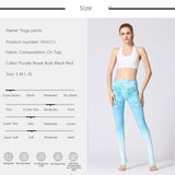 Boho Yoga Legging, Printed Tight, Blue Water - Wild Rose Boho