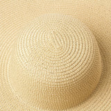 Boho Hat, Sun Hat, Beach Hat, Extra Large Wide Brim, Straw Hat, Beige, White, Black and more 20 colors, (Soft, 26 cm) - Wild Rose Boho