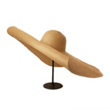 Boho Hat, Sun Hat, Beach Hat, Extra Large Wide Brim, Straw Hat, Beige, White, Black and more 20 colors, (Soft, 26 cm) - Wild Rose Boho