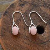 Boho Earrings, Dangle Earrings, Pink Opal and Jaspers - Wild Rose Boho