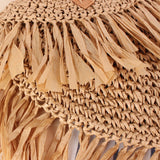 Boho Bag, Woven Straw Handbag, Rosalyn Tote - Wild Rose Boho