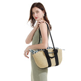 Boho Bag, Woven Straw Handbag, Jose Bag - Wild Rose Boho