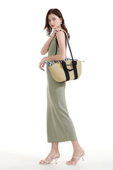 Boho Bag, Woven Straw Handbag, Jose Bag - Wild Rose Boho
