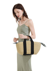 Boho Bag, Woven Straw Handbag, Jose Bag - Wild Rose Boho