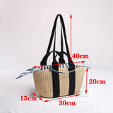Boho Bag, Woven Straw Handbag, Jose Bag - Wild Rose Boho