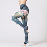 Boho Yoga Legging, Printed Tight, Bohemian Elephant in Gypsy Green - Wild Rose Boho