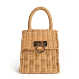 Boho Bag, Woven Straw Handbag, Vida Bag - Wild Rose Boho