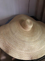 Boho Hat, Sun Hat, Beach Hat, Extra Large Wide Brim Straw Hat (45 cm) - Wild Rose Boho