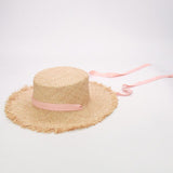 Boho Hat, Sun Hat, Beach Hat, Raffia Hat, Beige Holiday - Wild Rose Boho