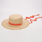 Boho Hat, Sun Hat, Beach Hat, Raffia Hat, Beige Holiday - Wild Rose Boho