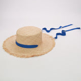 Boho Hat, Sun Hat, Beach Hat, Raffia Hat, Beige Holiday - Wild Rose Boho
