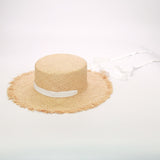 Boho Hat, Sun Hat, Beach Hat, Raffia Hat, Beige Holiday - Wild Rose Boho