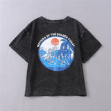 Boho t Shirts, Vintage t Shirt, California, Golden Coast in Black