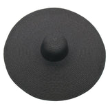 Boho Hat, Sun Hat, Beach Hat, Extra Large Wide Brim, Straw Hat, Black, White, Blue, Navy and more 19 colors (Soft, 25 cm) - Wild Rose Boho