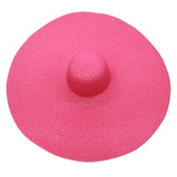 Boho Hat, Sun Hat, Beach Hat, Extra Large Wide Brim, Straw Hat, Black, White, Blue, Navy and more 19 colors (Soft, 25 cm) - Wild Rose Boho