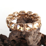 Boho Bracelet, RH Armbander Bracelet, Gold Crystal