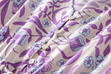 Maxi Dress, Boho Dress, Sundress, Wild Floral in Purple Lavender - Wild Rose Boho