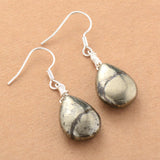 Boho Earrings, Dangle Earrings, Black Pyrite - Wild Rose Boho