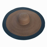 Boho Hat, Sun Hat, Beach Hat, Extra Large Wide Brim, Straw Hat, Black, White, Blue, Navy and more 19 colors (Soft, 25 cm) - Wild Rose Boho