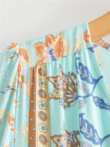 Maxi Dress, Boho Dress, Gown, Vacation in River Blue - Wild Rose Boho