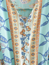 Maxi Dress, Boho Dress, Gown, Vacation in River Blue - Wild Rose Boho