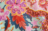 Boho Robe, Kimono Robe, Peony Green Red - Wild Rose Boho