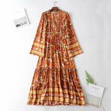 Maxi Dress, Boho Dress, Gown, Siren in Brown - Wild Rose Boho