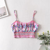 Boho 2 Piece Set, Matching Crop Top and Pant, Wild Floral in Pink - Wild Rose Boho